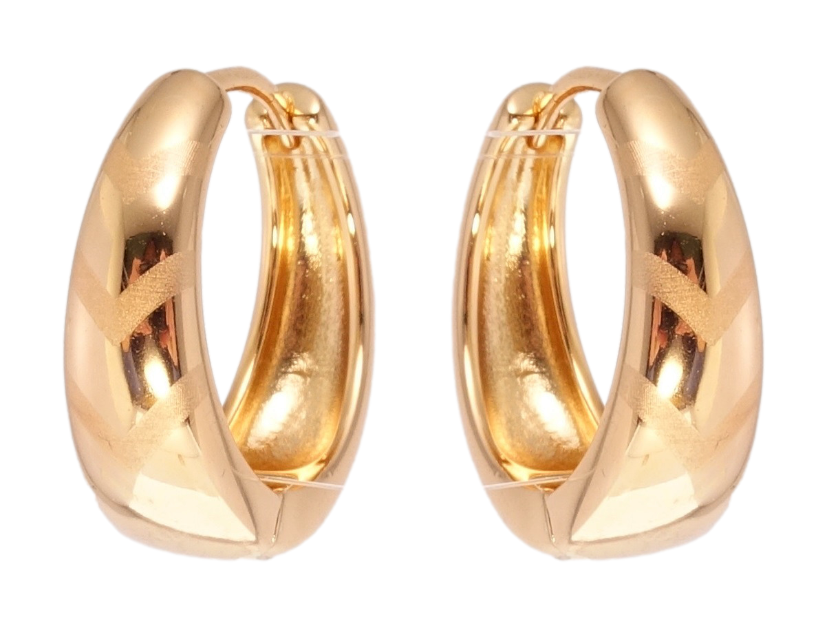 

Серьги Xuping Позолота 18K колечки "Орнамент напылением"