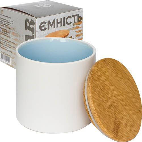 

Банка "White" для сыпучих продуктов 350мл, белая керамика, Белый