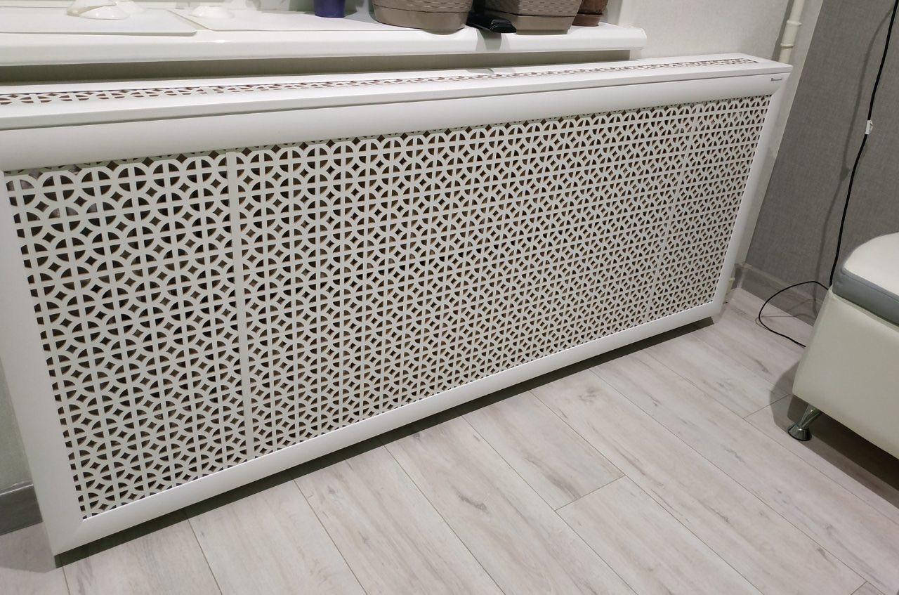 

Короб на батарею Decorpaneli 68х150х17 см Белый