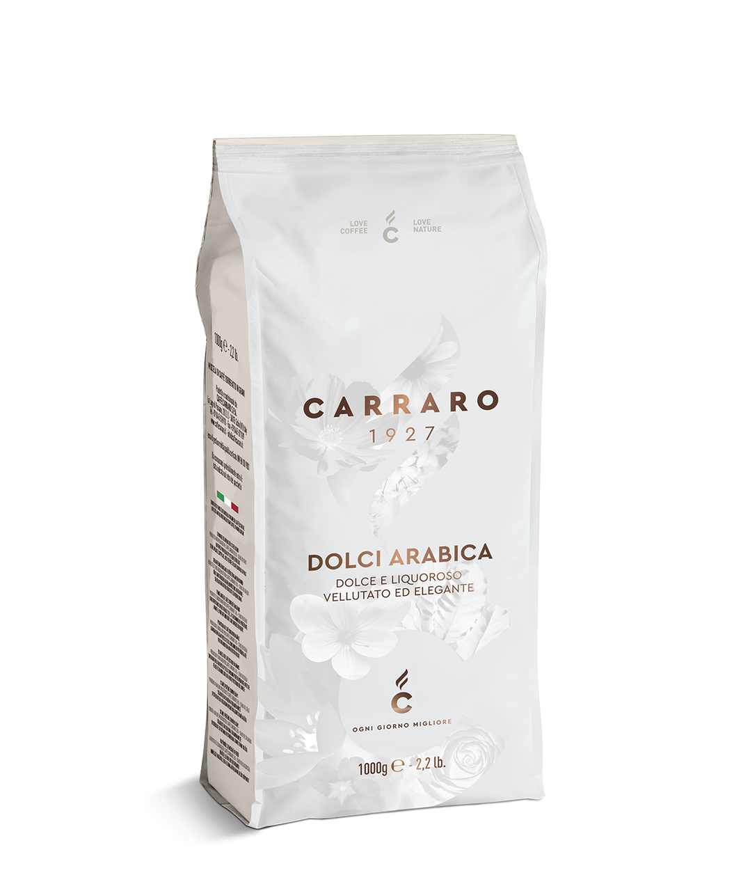 

Кофе в зернах Dolci Arabica 1кг. Caffe Carraro Italia (8 видов арабики 100%)