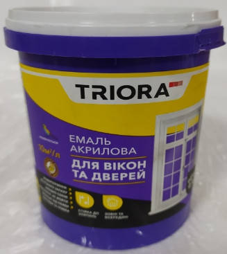 

Эмаль акриловая для окон и дверей TRIORA 0,4л