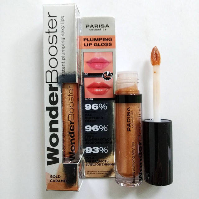 

Блеск для объема губ с шиммером Parisa Cosmetics Wonder booster PLG-01, № 03