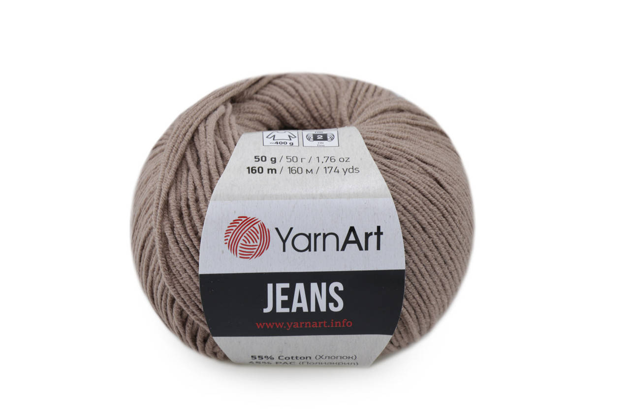 

YarnArt Jeans, Светло-коричневый №71