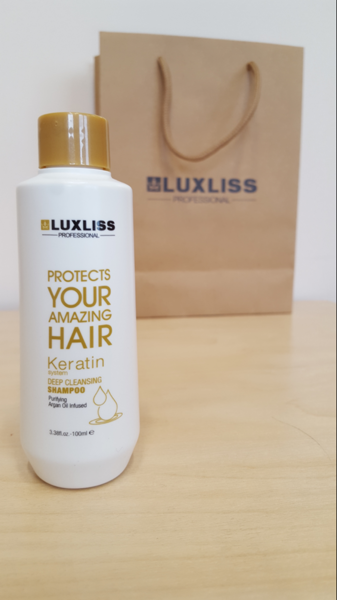 

Очищающий шампунь на основе кератина Luxliss Keratin Deep Cleansing Shampoo 100мл