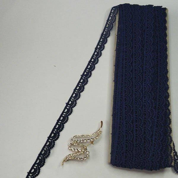 

Кружево макраме Sindtex 1,2см (20м) Цвет - Синий темный (51-Y12459-13)
