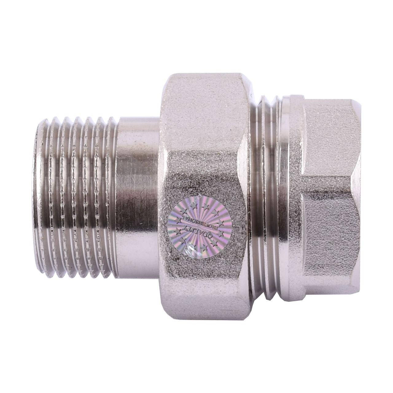 

Згін американка пряма PROFESSIONAL 1/2" НІКЕЛЬ QP160