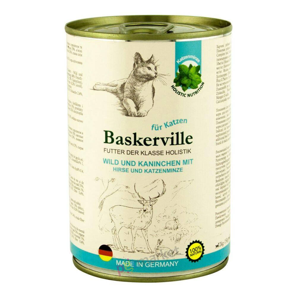 

Консервы Baskerville Holistic оленина с кроликом и мятой для кошек (400 г)