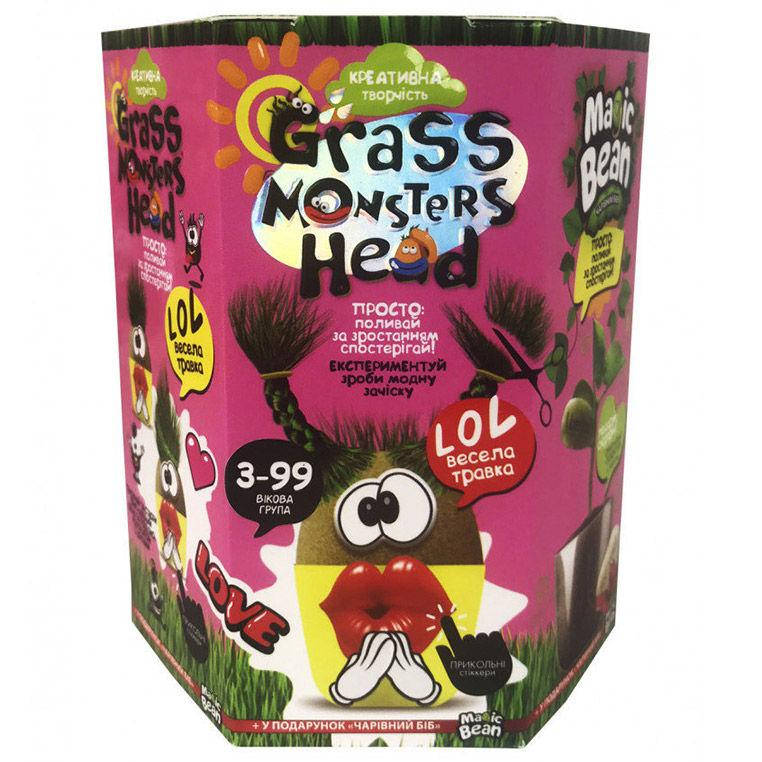 

Набор для творчества DankoToys DT GMH-01-05 Grass Monsters Head веселая травка