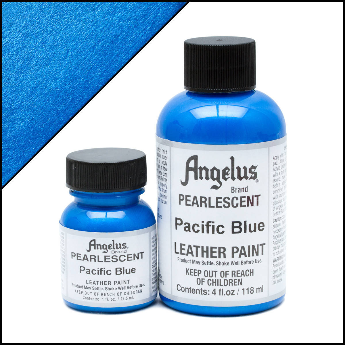 

Краска для кожи Angelus Pearlescent Pacific Blue (Тихоокеанский синий)