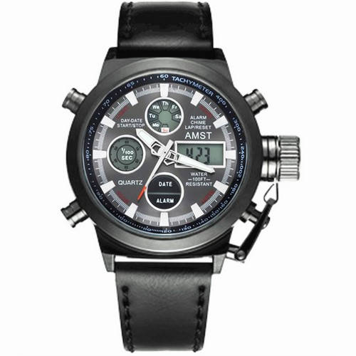 

Мужские и Женские часы АМСТ AMST 3003AC All Black чёрные