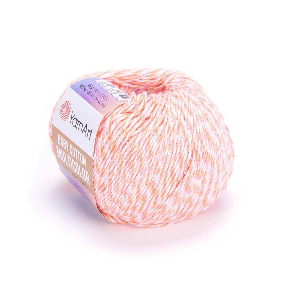 

YarnArt Baby Cotton Multicolor № 5205 (Ярн Арт Беби Коттон Мултиколор) (Пряжа коттон, нитки для вязания), Разные цвета