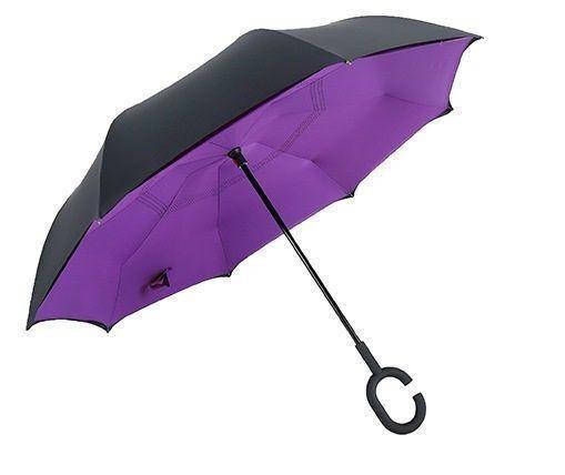 

Зонт обратного сложения, антизонт, умный зонт, зонт наоборот Up Brella Фиолетовый 200847
