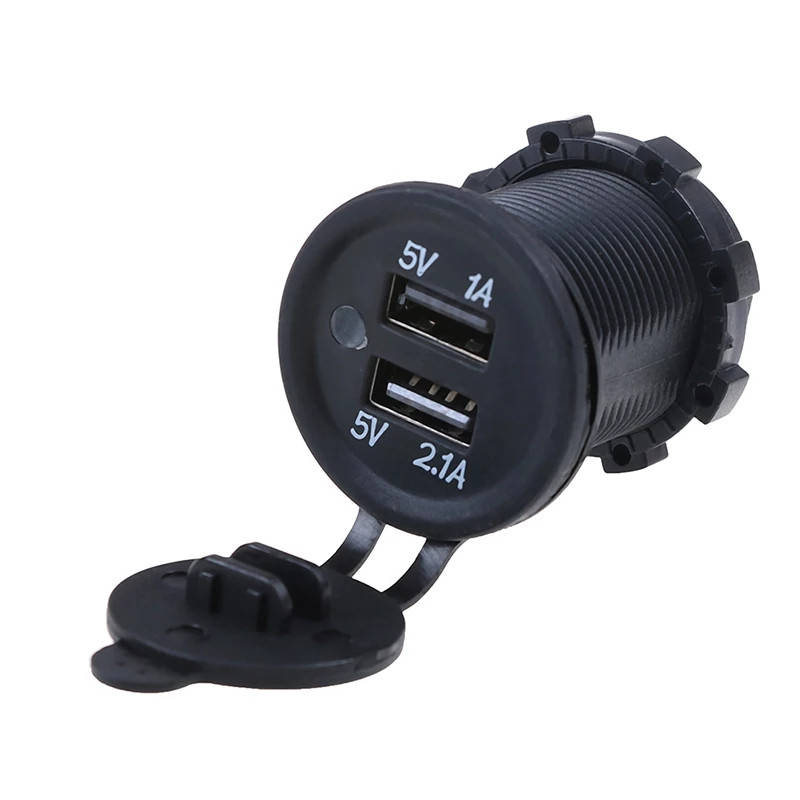 

Автомобильное зарядное устройство 2 USB 12-24V врезное в корпус (10016 USB-12-24V 3,1A )