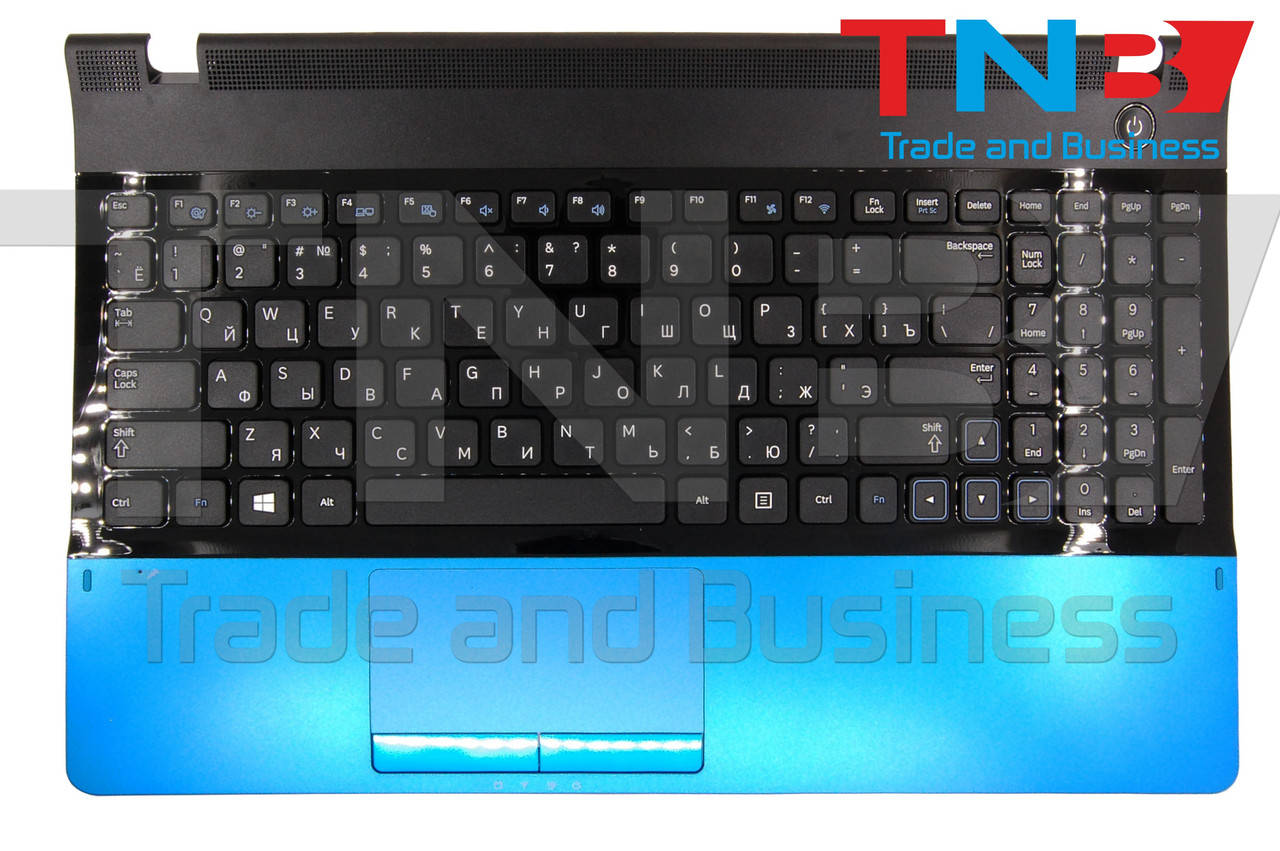 

Клавиатура Samsung NP300E5A СИНИЙ топкейс