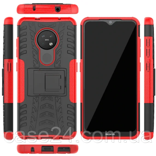 

PC + TPU чехол Armor для Nokia 5.3 (8 цветов) красный