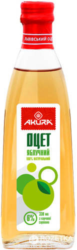

Уксус яблочный 6%, 330 мл, AKURA