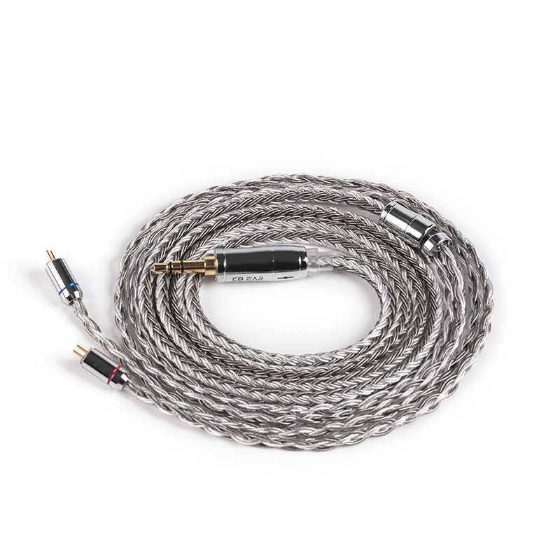 

Кабель сменный для наушников KBEAR 16core SilverPlated 3,5 to 2pin