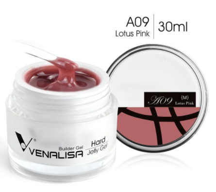 

Гель желе Venalisa №A09 Lotus Pink, 30 мл, Розовый