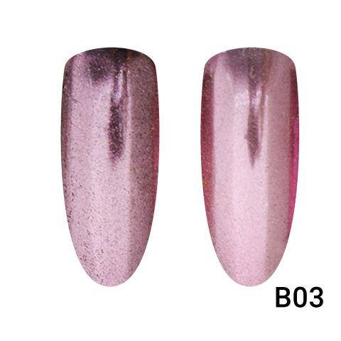 

Втирка для ногтей Global Fashion, Mirror Rose Gold B03