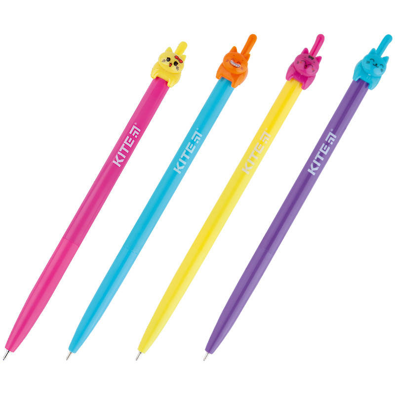 

Ручка шариковая автоматическая Kite Color Cat K20-030-01, синяя