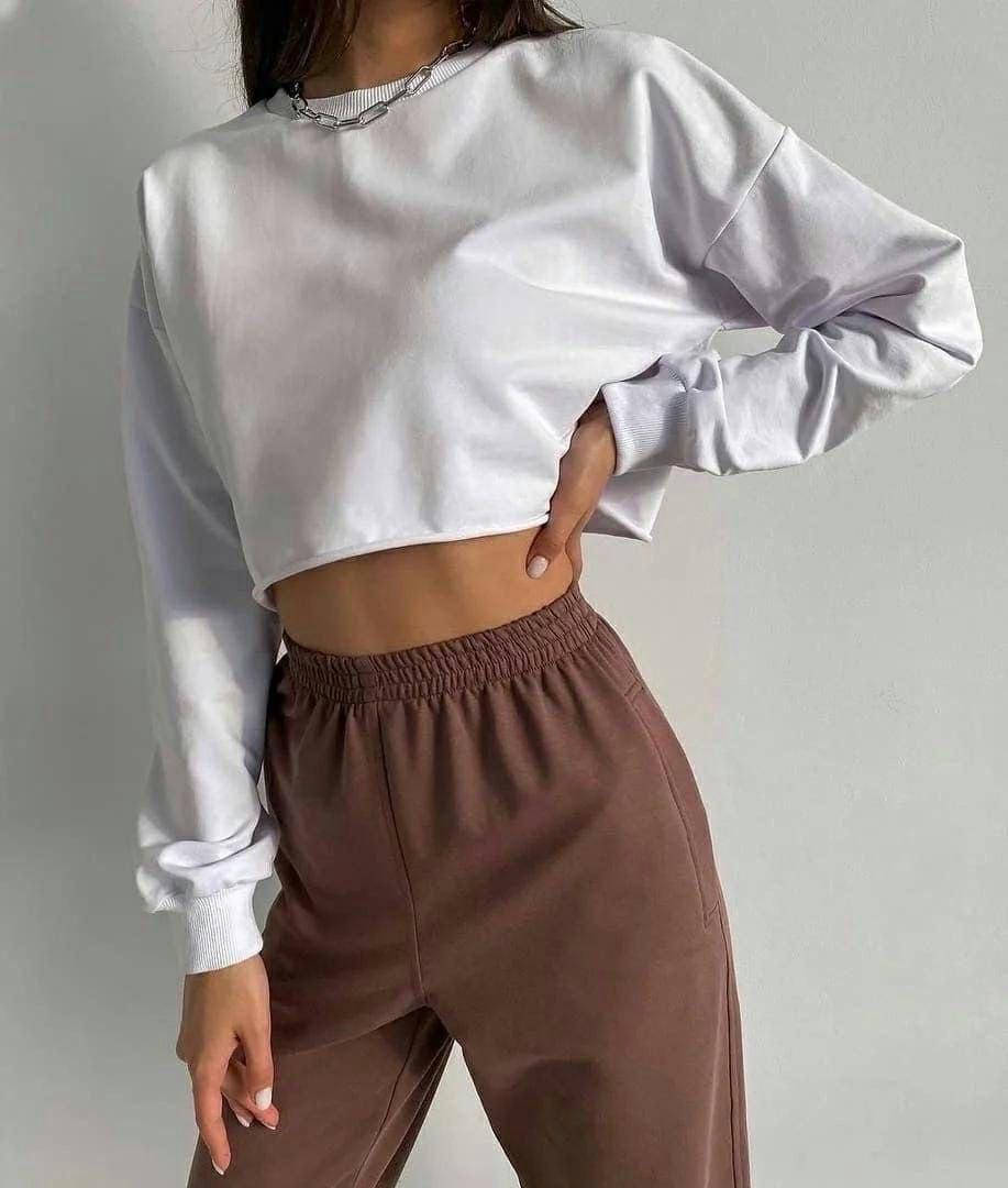 

Женский стильный топ , женский модный кроп топ свитшот , летний женский топик, Черный