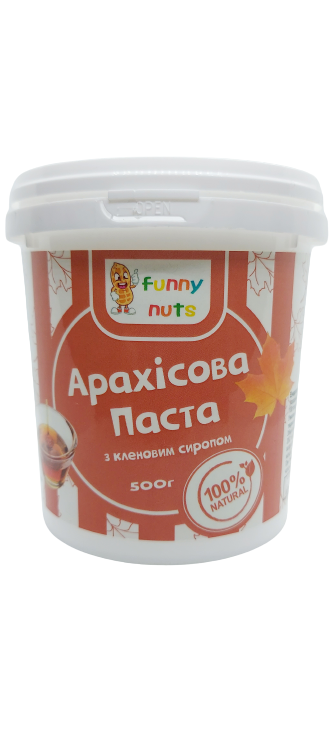 

Арахісова паста FunnyNuts з кленовим сиропом