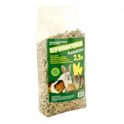

Пухнастики Pellecorn Кукурузный наполнитель для грызунов. 2,5л