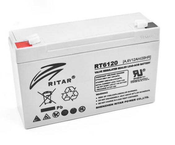 

Аккумулятор AGM RITAR RT6120A 6V 12Ah