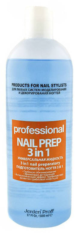 

Дезинфектор 3 в 1 для ногтей Jerden Proff Nail Prep 500 мл (2900Gu)