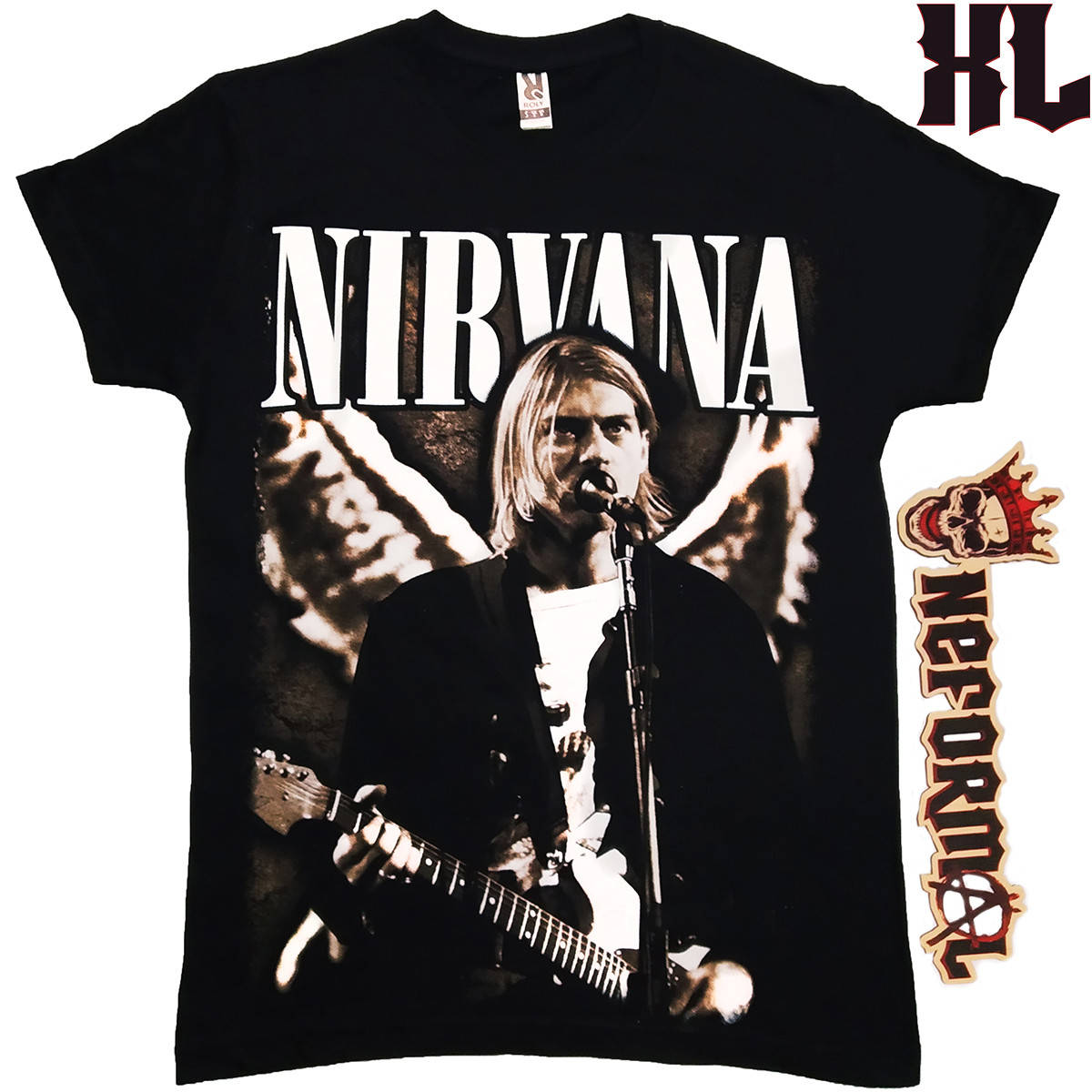 

Футболка Nirvana "Live At Seattle", черная, Размер XL