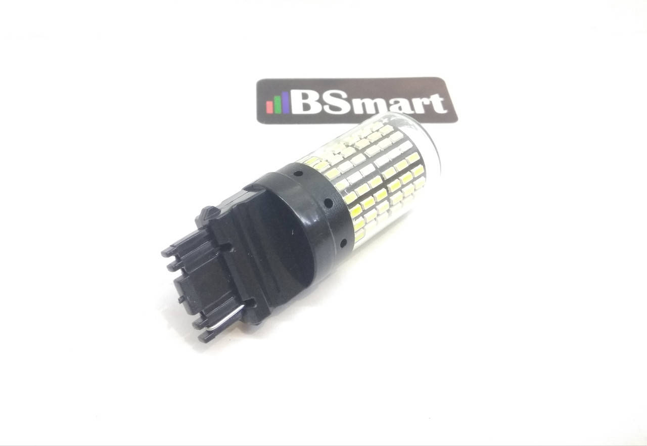 

Автолампа светодиодная заднего хода LED BSmart T25, P27W, 3156, 144SMD, 12В, 21Вт Canbus, Белый