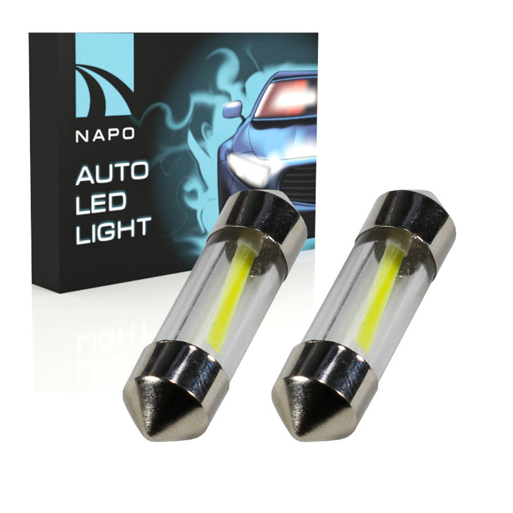 

Лампа автомобильная LED SJ-COB-31mm.t11-034 31mm комплект 2 шт C5W C10W T11 цвет свечения белый