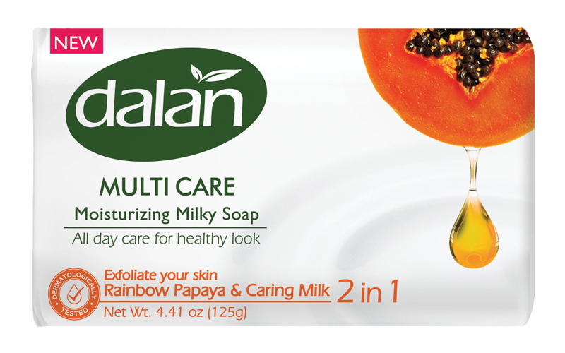 

Туалетное мыло DALAN Multi Care, 150 гр Папайя / Молоко