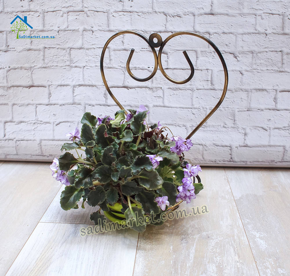 

Кованая подставка для цветов Сердце на 1 горшок