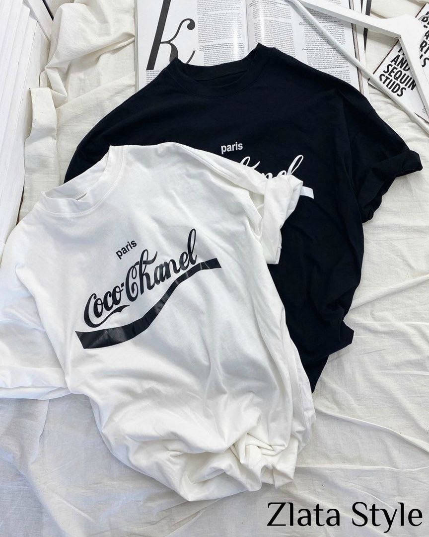 

Женская футболка белая с надписью, Белый