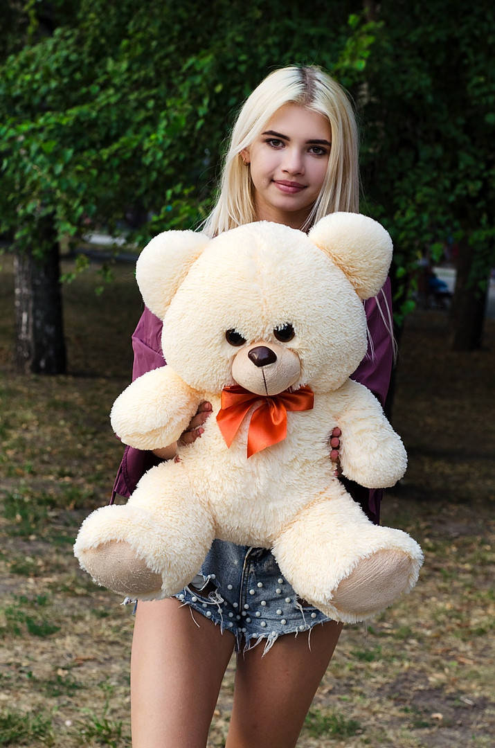 

Мишка Томми 75 см, Персиковый