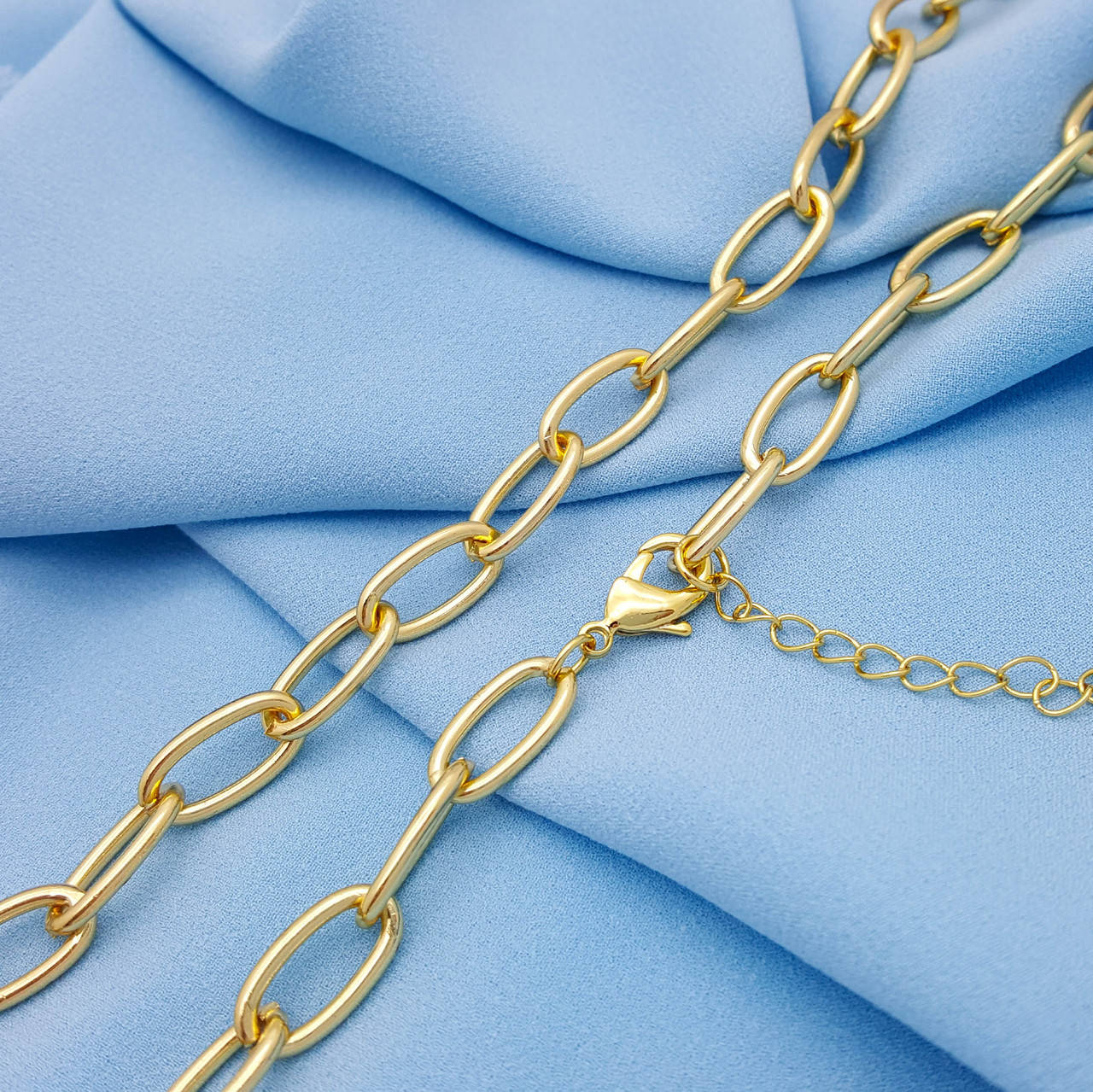 

Дизайнерская Цепочка под PANDORY, р.61-65, без камешков, под золото