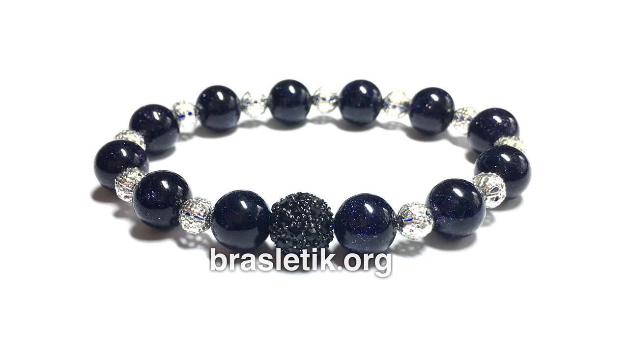 

Женский браслет из авантюрина темного