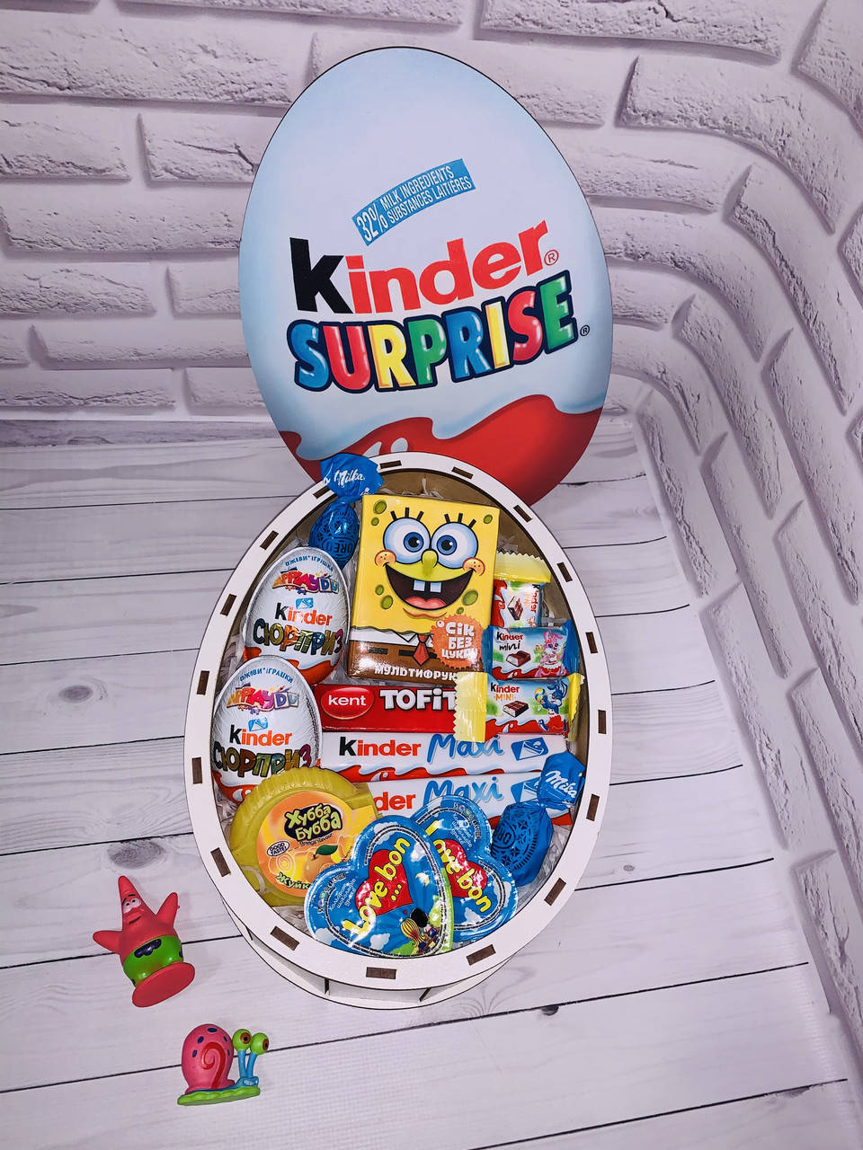 

Киндер Сюрприз вкусный подарок Губка Боб SpongeBob