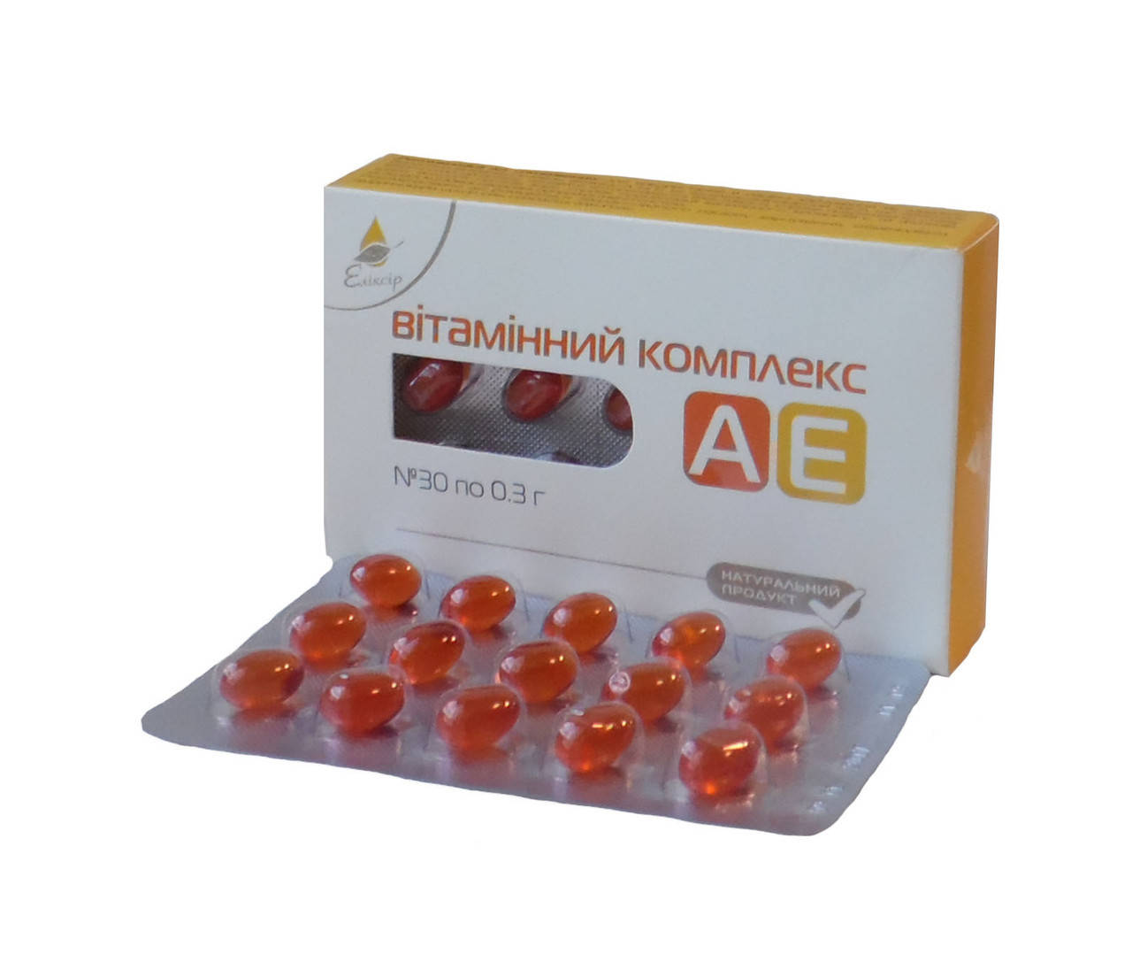 

Витаминный комплекс АЕ омолаживающий эффект 30 капсул Эликсир