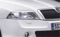 

Реснички на фары Skoda Octavia A5 (2004-2009)., Черный