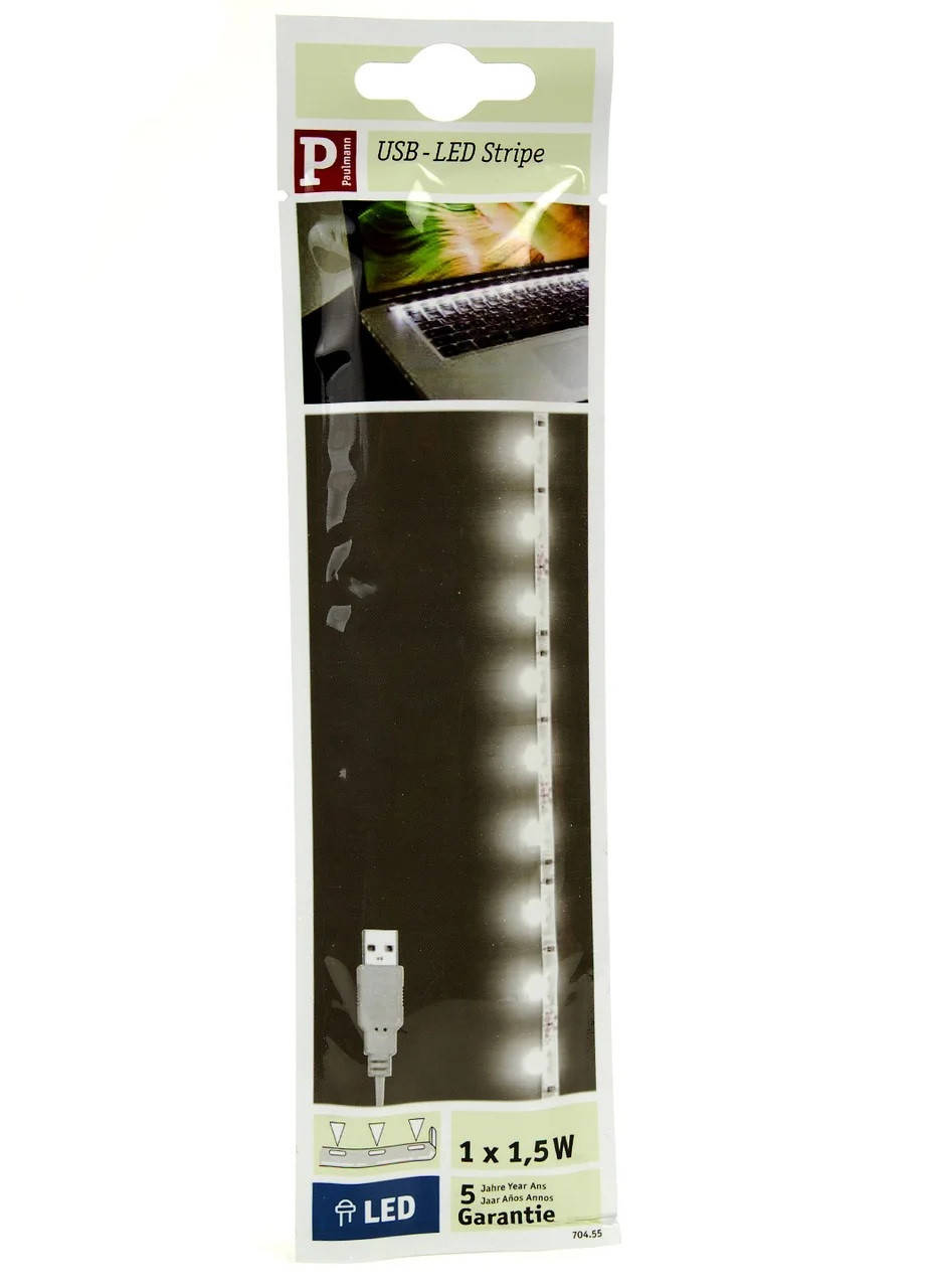 

Светодиодная USB подсветка для клавиатуры Paulmann LED лента USB, 30 см