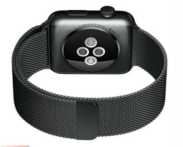 

Ремешок миланская петля для Apple Watch 38/40/42/44 мм черного цвета