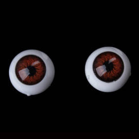 

Глазки для кукол круглые "живые", 12 мм, коричневые