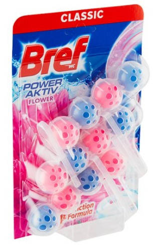 

Туалетные блоки для унитаза Bref WC power active flower 3X50 gr.Венгрия 9000100989008
