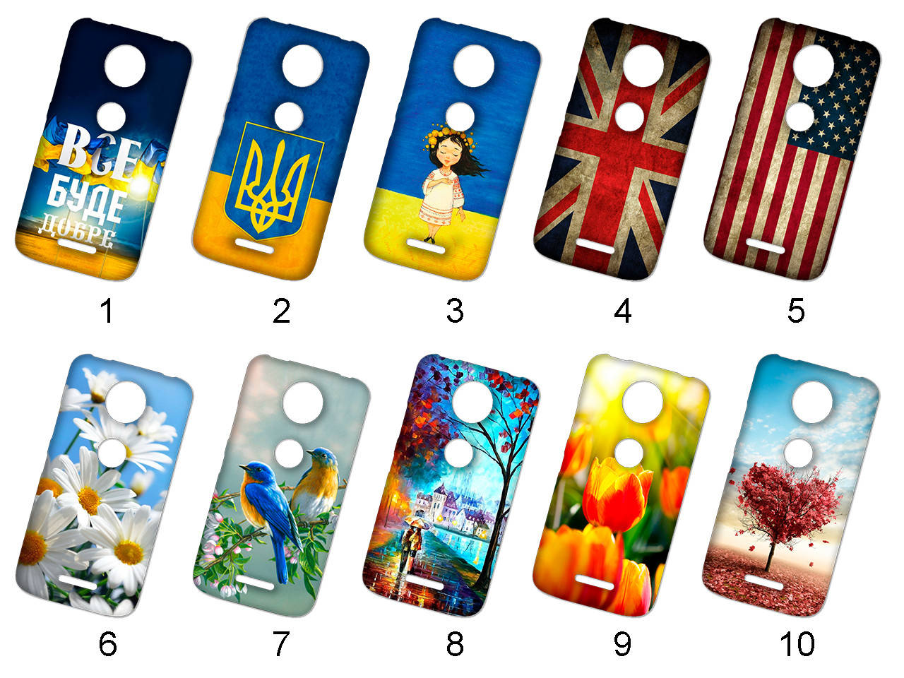 

Силиконовый чехол с рисунком для Motorola Moto C Plus XT1723