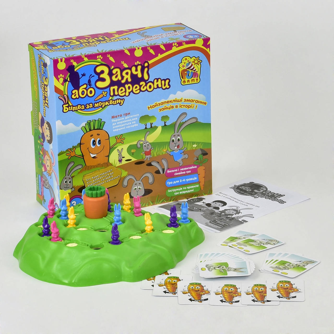 

Настольная игра Заячі перегони , битва за морквину, видерни морковку Fun Game 7229