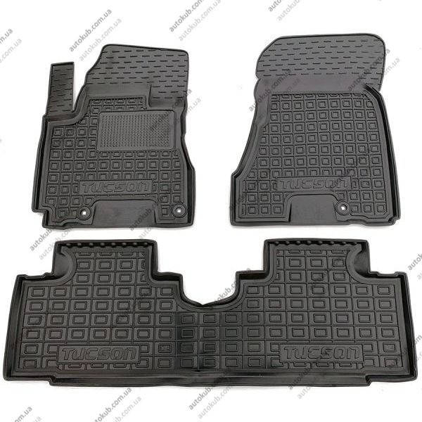 

Автомобильные коврики в салон Hyundai Tucson (JM) (2004-2012) (Avto-Gumm), Темно-серый