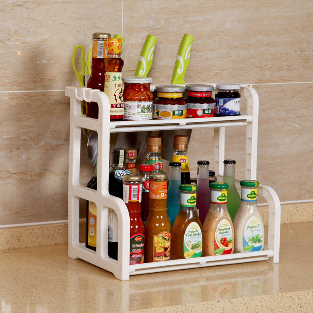

Стойка для специй и банок 52х24х39 см Kitchen seasoning shelf, Белый