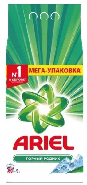 

Стиральный порошок Ariel автомат Горный родник 9 кг
